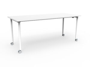 Mesa LINK  Rodante 180x75x75 Blanco mate