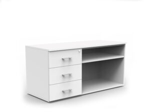 Gabinete base mixto izquierdo blanco