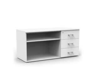 Gabinete base mixto derecho blanco